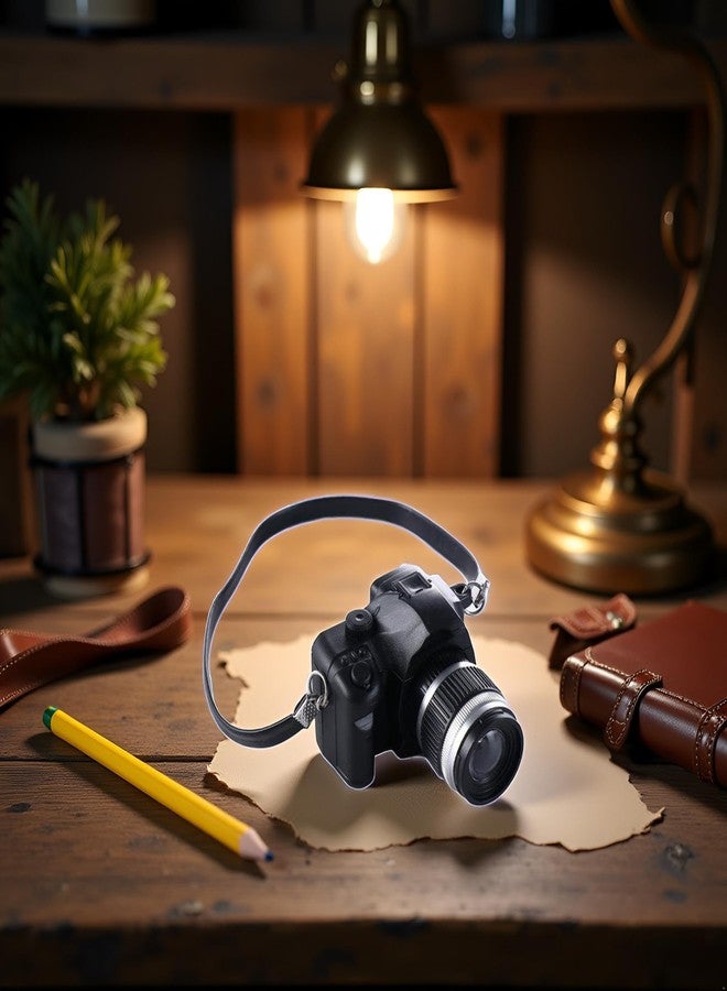 Mozff 1:4 Scale Mini Camera Prop Ornament Vintage Camera Model, Miniature Digital Camera Mini Decoration Accessories Photography Props Ornament - Image 3